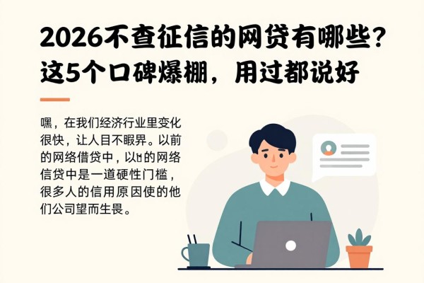 2026不查征信的网贷有哪些?这5个口碑爆棚,用过都说好!
