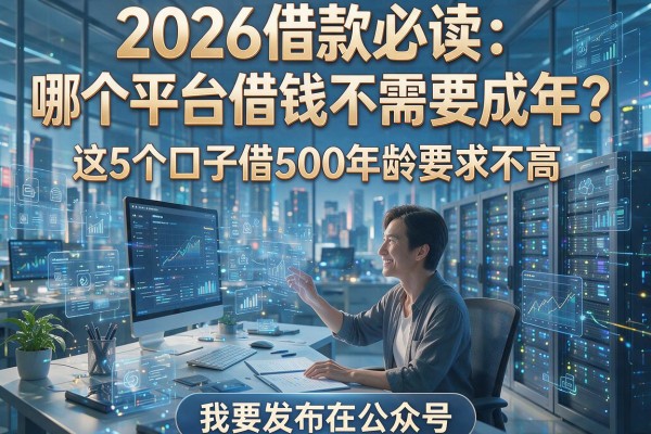 2026借款必读:哪个平台借钱不需要成年?这5个口子借500年龄要求不高