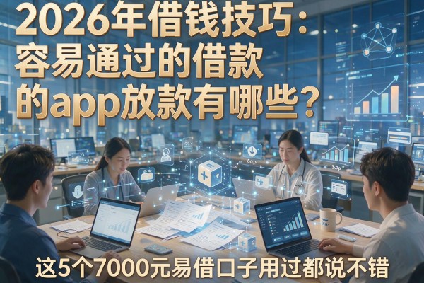 2026年借钱技巧:容易通过的借款的app放款有哪些?这5个7000元易借口子用过都说不错
