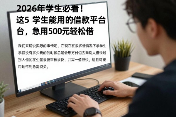 2026年学生必看!这5个学生能用的借款平台,急用500元轻松借