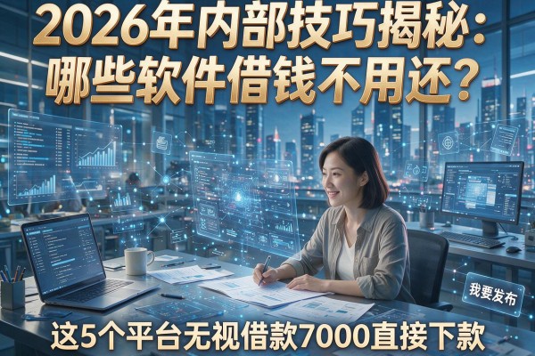 2026年内部技巧揭秘:哪些软件借钱不用还?这5个平台无视借款7000直接下款!