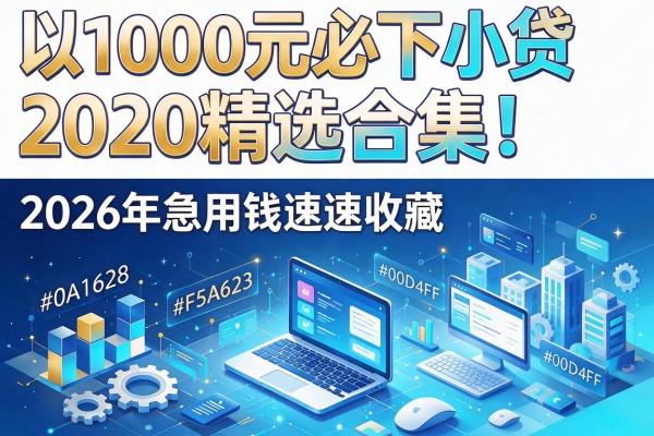 1000元必下小贷2020精选合集!2026年急用钱速速收藏