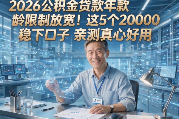 2026公积金贷款年龄限制放宽!这5个20000稳下口子亲测真心好用