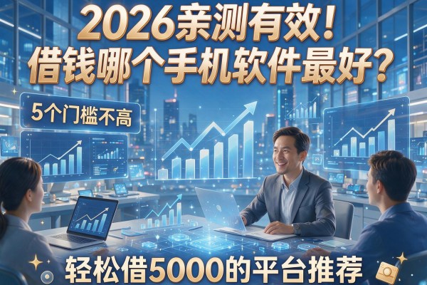 2026亲测有效!借钱哪个手机软件最好?5个门槛不高、轻松借5000的平台推荐