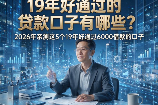 19年好通过的贷款口子有哪些?2026年亲测这5个19年好通过6000借款的口子!