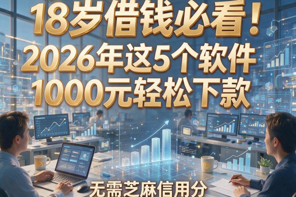 18岁借钱必看!2026年这5个软件1000元轻松下款,无需芝麻信用分