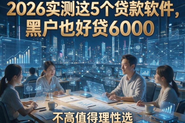 2026实测这5个贷款软件,黑户也好贷6000,要求不高值得理性选!