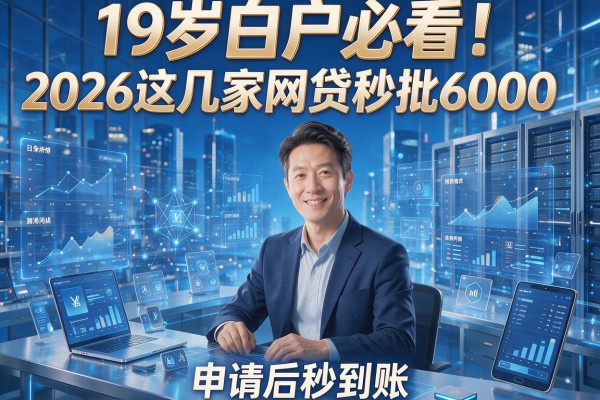 19岁白户必看!2026这几家网贷秒批6000,申请后秒到账