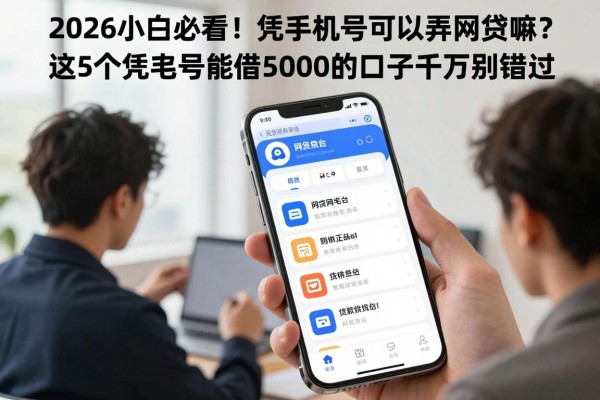 2026小白必看!凭手机号可以弄网贷嘛?这5个凭手机号能借5000的口子千万别错过