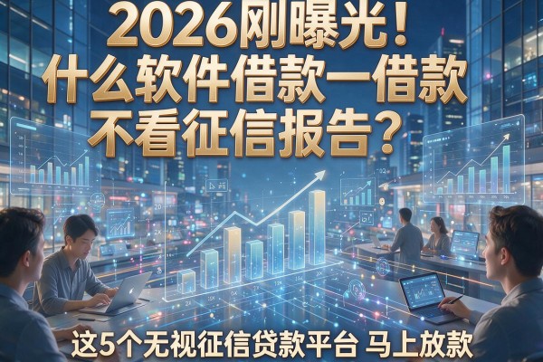 2026刚曝光!什么软件借款不看征信报告?这5个无视征信贷款平台马上放款