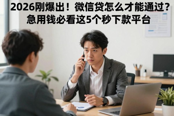 2026刚爆出!微信贷款怎么样才能通过?急用钱必看这5个秒下款平台