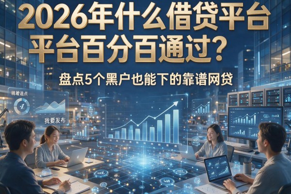 2026年什么借贷平台百分百通过?盘点5个黑户也能下的靠谱网贷!