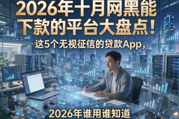 2026年十月网黑能下款的平台大盘点!这5个无视征信的贷款App,2026年谁用谁知道!