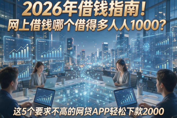 2026年借钱指南!网上借钱哪个借得多人人1000?这5个要求不高的网贷APP轻松下款2000