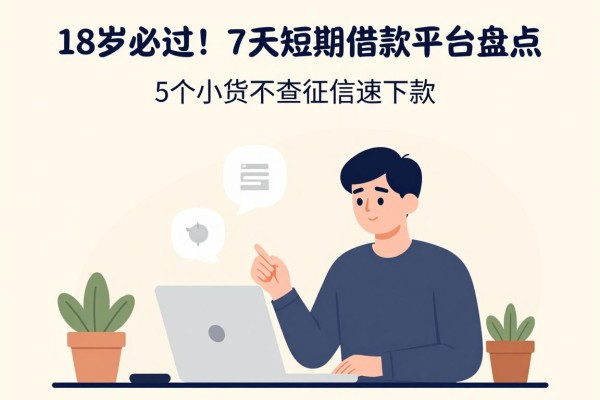 18岁必过！7天短期借款平台盘点，这5个小贷不查征信速下款