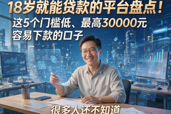 18岁就能贷款的平台盘点!这5个门槛低、最高30000元容易下款的口子,很多人还不知道
