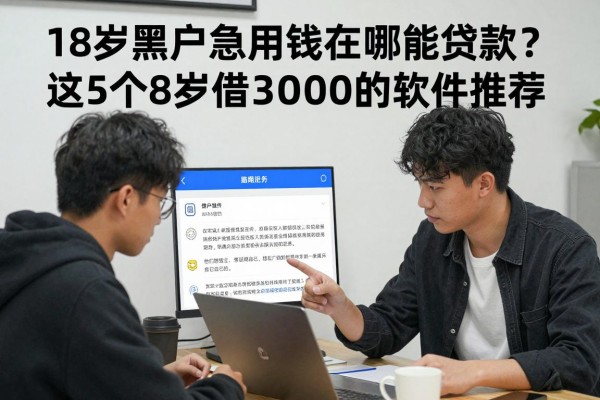 18岁黑户急用钱在哪能贷款?这5个渠道值得常选,附黑户18岁借3000的软件推荐