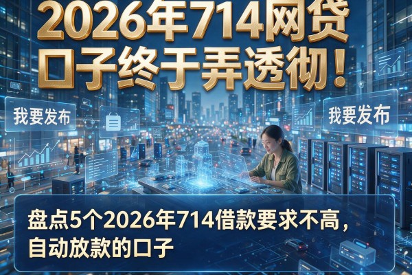 2026年714网贷口子终于弄透彻！盘点5个2026年714借款要求不高、自动放款的口子