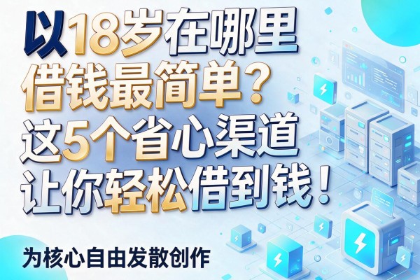 18岁在哪里借钱最简单?这5个省心渠道让你轻松借到钱!