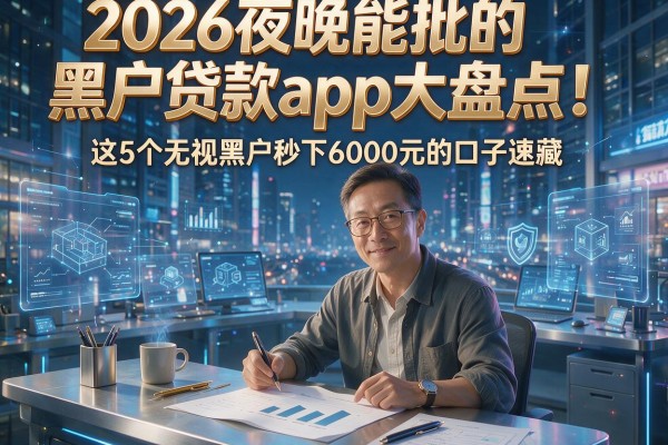 2026夜晚能批的黑户贷款app大盘点!这5个无视黑户秒下6000元的口子速藏