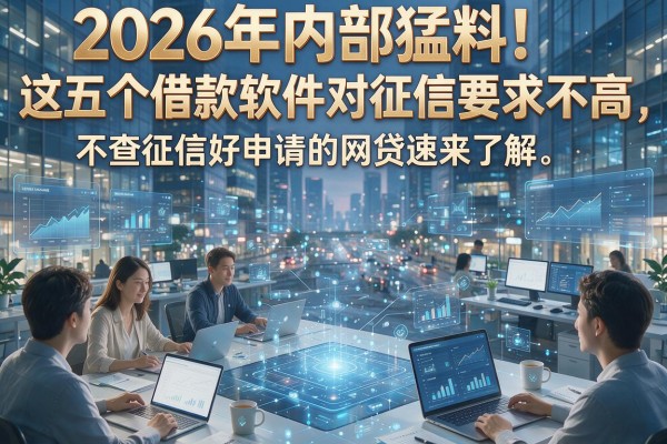2026年内部猛料！这五个借款软件对征信要求不高，不查征信好申请的网贷速来了解