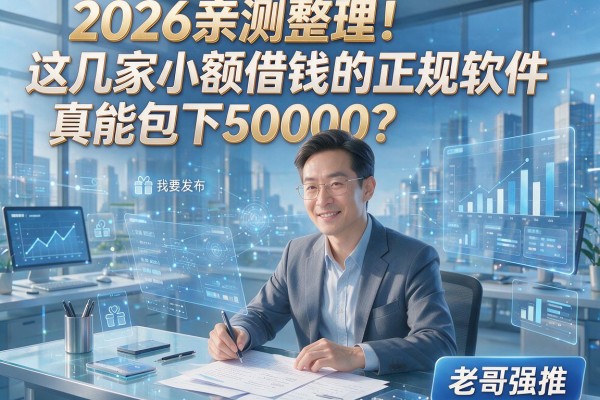 2026亲测整理！这几家小额借钱的正规软件真能包下50000？老哥强推！