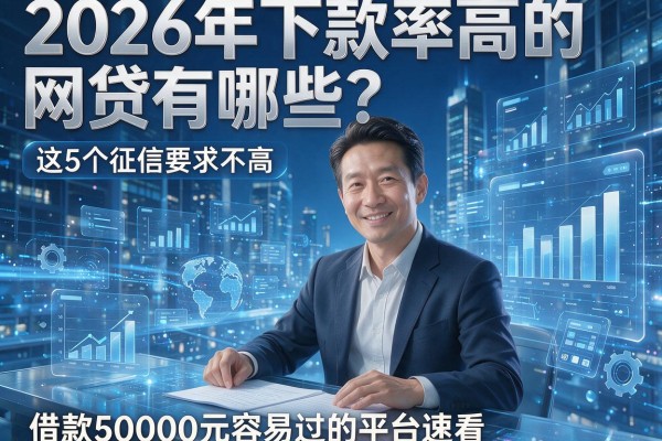2026年下款率高的网贷有哪些?这5个征信要求不高、借款50000元容易过的平台速看