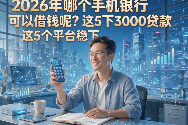 2026年哪个手机银行可以借钱呢?这5个平台稳下3000贷款!