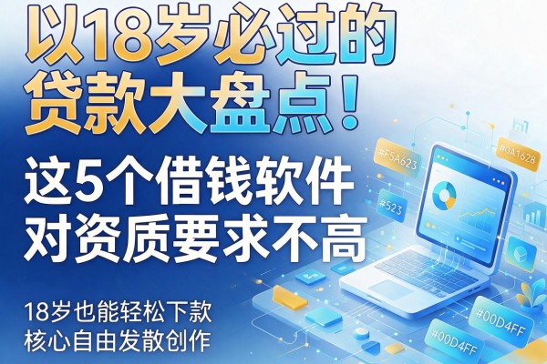 18岁必过的贷款大盘点!这5个借钱软件对资质要求不高,18岁也能轻松下款