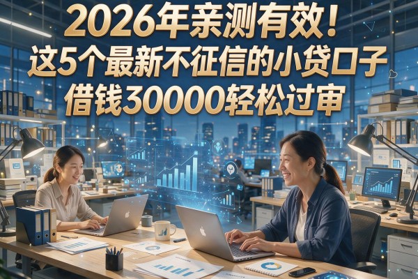 2026年亲测有效!这5个最新不上征信的小贷口子,借钱30000轻松过审