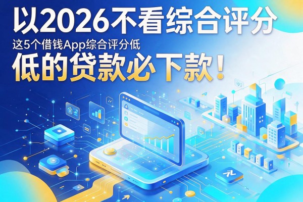 2026不看综合评分低的贷款必下款！这5个借钱App综合评分低也能秒批