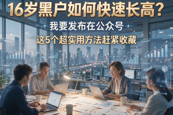 16岁黑户如何快速长高?这5个超实用方法赶紧收藏!