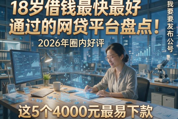 18岁借钱最快最好通过的网贷平台盘点!2026年圈内好评,这5个4000元最易下款。