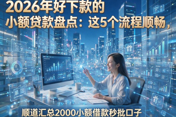 2026年好下款的小额贷款盘点：这5个流程顺畅，顺道汇总2000小额借款秒批口子！