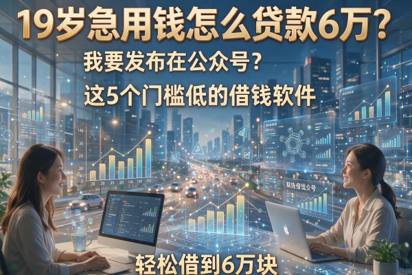19岁急用钱怎么贷款6万?这5个门槛低的借钱软件,轻松借到6万块