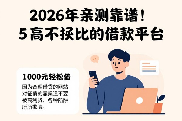 2026年亲测靠谱!5个对征信要求不高的比较合理的借款平台,1000元轻松借