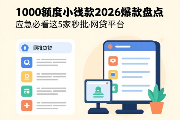 1000额度小额贷款2026爆款盘点！应急必看这5家秒批网贷平台