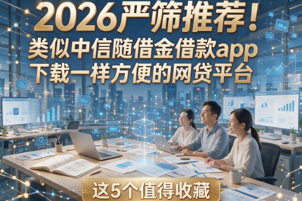 2026严筛推荐！类似中信随借金借款app下载一样方便的网贷平台，这5个值得收藏