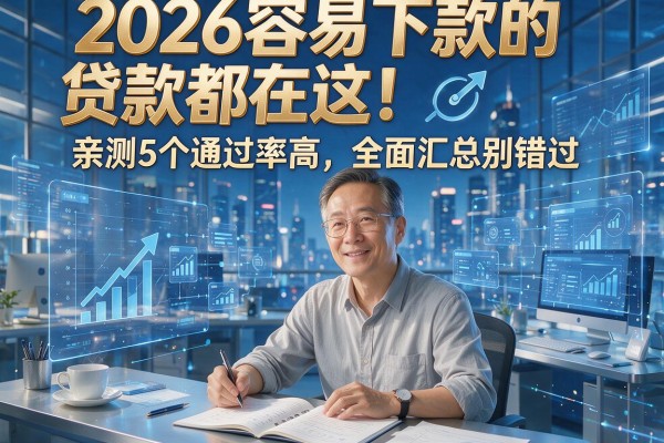 2026容易下款的贷款都在这!亲测5个通过率高,全面汇总别错过