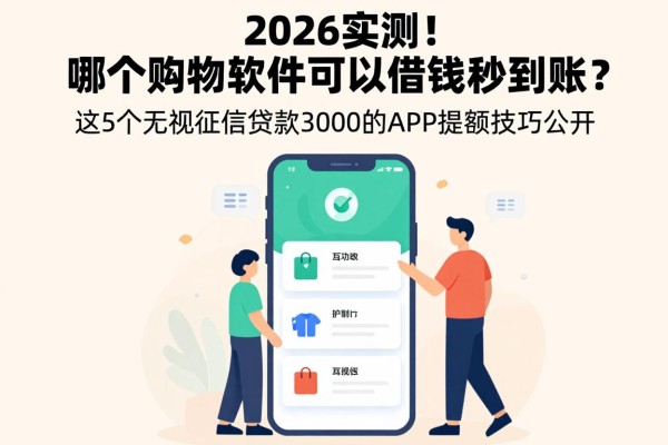 2026实测！哪个购物软件可以借钱秒到账？这5个无视征信贷款3000的APP提额技巧公开