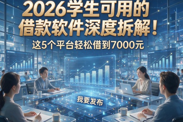 2026学生可用的借款软件深度拆解!这5个平台轻松借到7000元