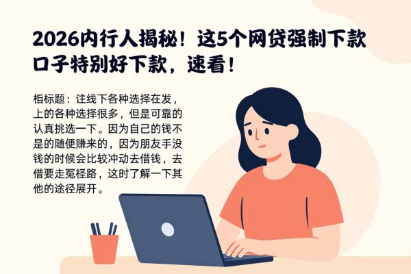 2026内行人揭秘!这5个网贷强制下款口子特别好下款,速看!