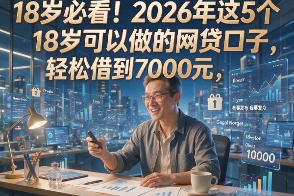 18岁必看!2026年这5个18岁可以做的网贷口子,轻松借到7000元