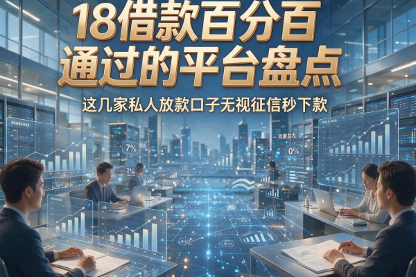 18借款百分百通过的平台盘点,这几家私人放款口子无视征信秒下款