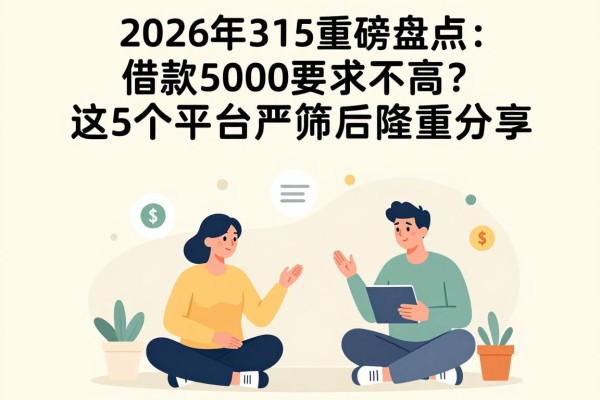 2026年315重磅盘点:借款5000要求不高?这5个平台严筛后隆重分享!