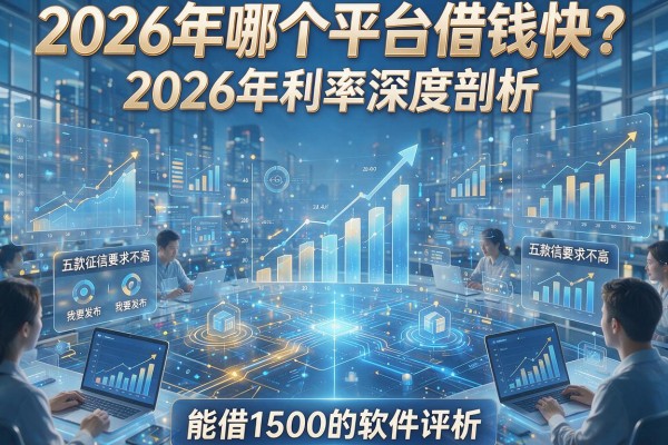 2026年哪个平台借钱快?2026年利率深度剖析,五款征信要求不高、能借1500的软件评析!