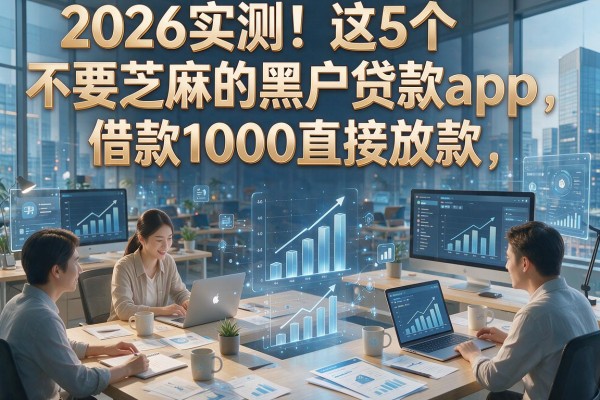 2026实测!这5个不要芝麻的黑户贷款app,借款1000直接放款