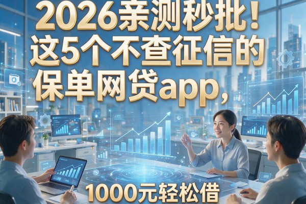 2026亲测秒批!这5个不查征信的保单网贷app,1000元轻松借