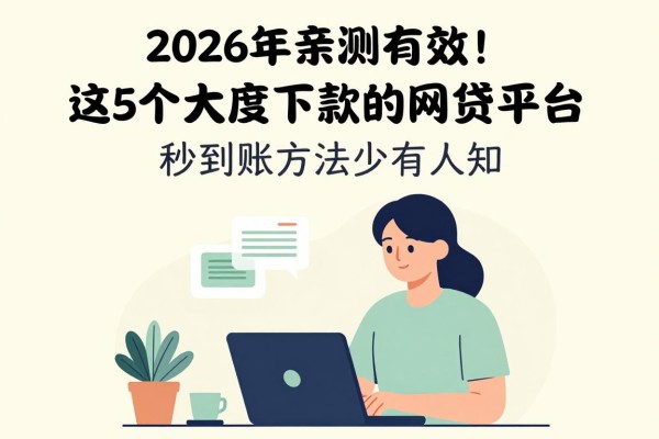 2026年亲测有效!这5个大额度下款的网贷平台,秒到账方法少有人知