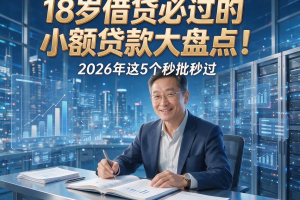 18岁借贷必过的小额贷款大盘点！2026年这5个秒批秒过